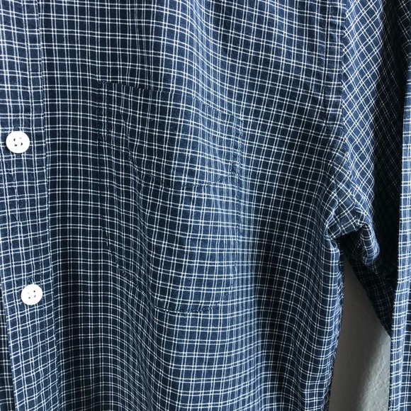 VINCE Plaid Button Down Men's - Picture 4 of 10